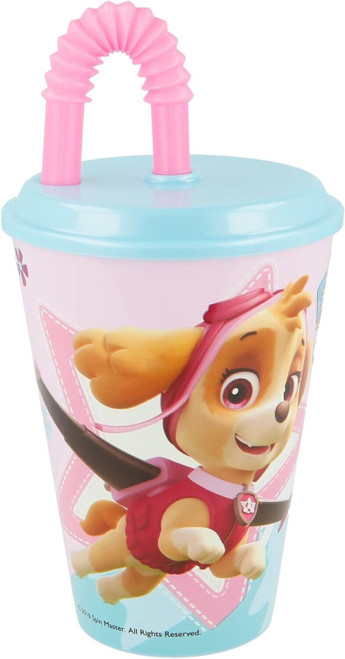 Paw Patrol Skye and Everest Tumbler Cup 430ml Capacity with Straw