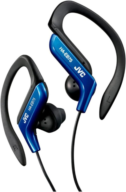 JVC HA-EB75-AN Sports Adjustable Ear Clip Headphones Blue