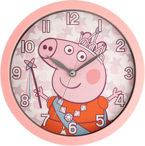 Peppa Pig Battery Operated Wall Clock Pink