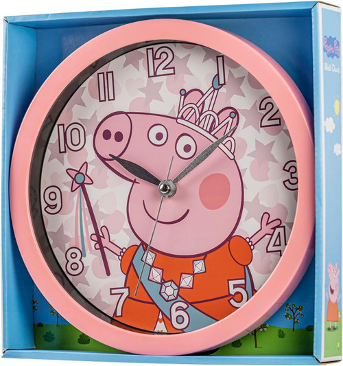 Peppa Pig Battery Operated Wall Clock Pink Peppa Pig Battery Operated Wall Clock Pink