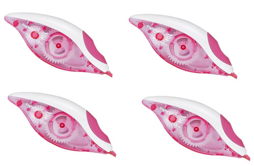 Paper Mate Liquid Paper DryLine Grip Correction Tape Pink 4 Pack