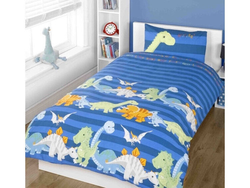 Dinosaur Duvet Set Blue