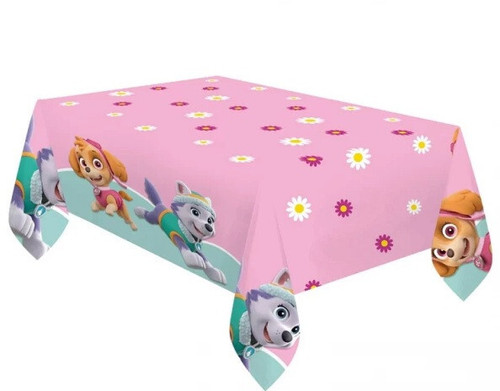 Paw Patrol Skye and Everest Large Party Table Covering 180cm X 120cm