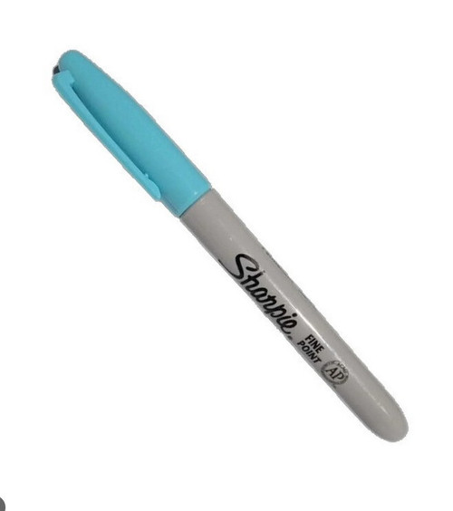 Sharpie Fine Point Permanent Marker Rain Shower Blue (Rare)