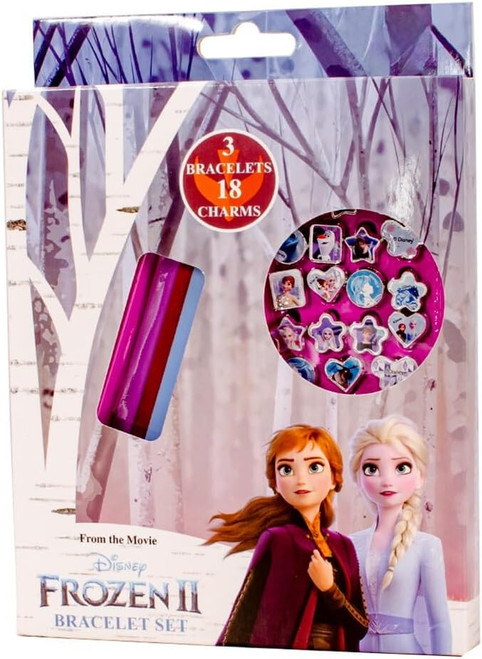 Disney Frozen 21 Piece Jewellery Set with 3 Bracelets and 18 Charms