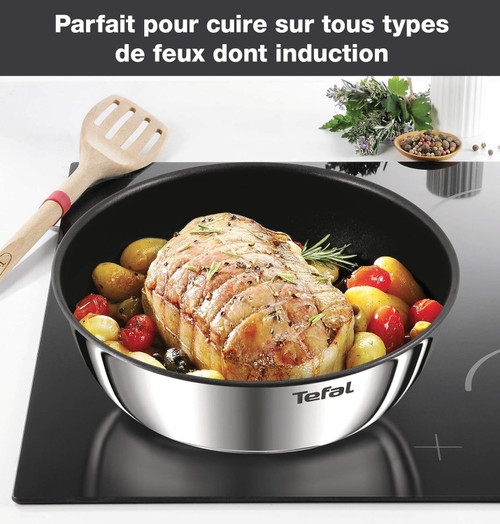 Tefal Ingenio Emotion Stainless Steel 22-Piece Induction Cookware Pan Set Tefal Ingenio Emotion Stainless Steel 22-Piece Induction Cookware Pan Set
