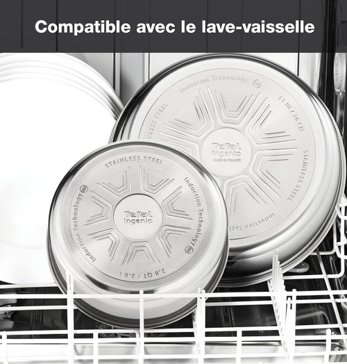 Tefal Ingenio Emotion Stainless Steel 22-Piece Induction Cookware Pan Set Tefal Ingenio Emotion Stainless Steel 22-Piece Induction Cookware Pan Set