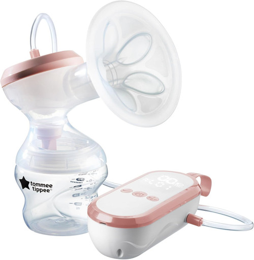 Tommee Tippee Made for Me Single Electric Breast Pump, Massaging Silicone Cup