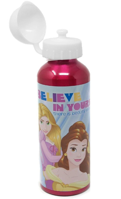 Disney Princess Aluminium Drinks Bottle Dark Pink 500ml