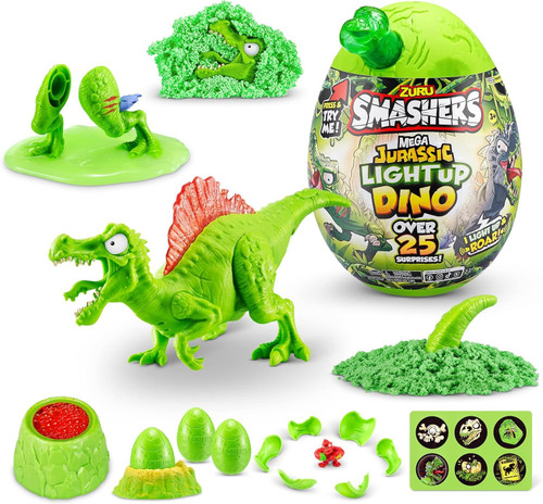Smashers Mega Jurassic Light-Up Dino Egg Spinosaurus, Surprises Inside! Smashers Mega Jurassic Light-Up Dino Egg Spinosaurus, Surprises Inside!
