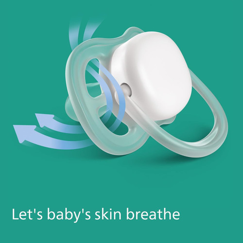 Philips Avent Ultra Air Soother - 2 x Light, Breathable Baby Soothers 0-6 Months
