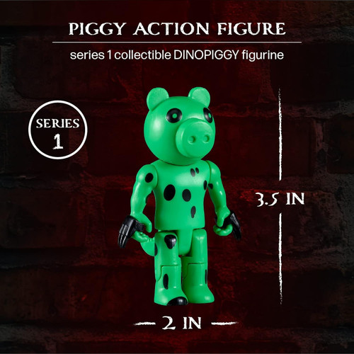 PIGGY Action Figure Dinopiggy Articulated Buildable Action Figure Toy, Series 1