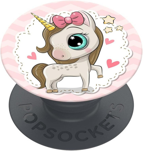 PopSockets PopGrip Extendable Grip for Phones Basic Unicorn