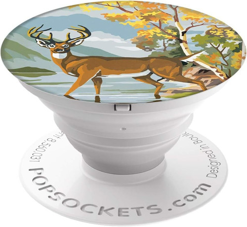 PopSockets PopGrip Extendable Grip for Phones Oh Deer