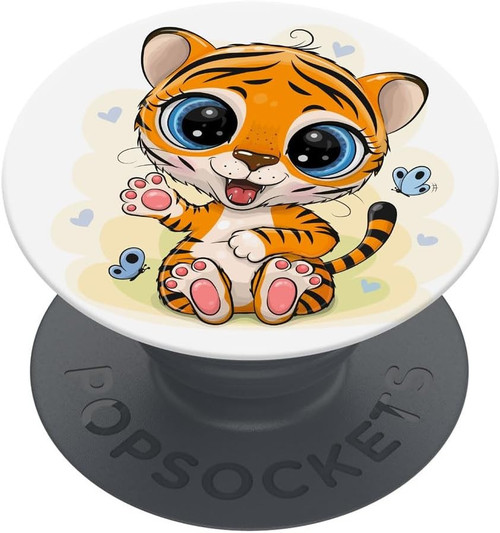 PopSockets PopGrip Extendable Grip for Phones Basic Happy Cat