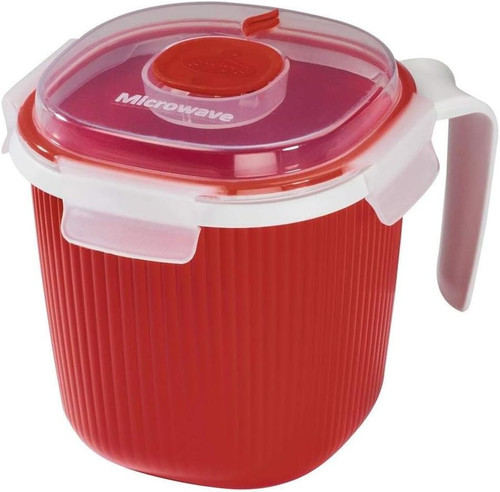 Xavax Microwave Pot with Lid Red Fast and Convenient Cooking in the Microwave Xavax Microwave Pot with Lid Red Fast and Convenient Cooking in the Microwave