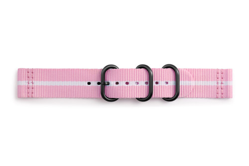 Official Samsung Gear Sport R600 Premium Nato Strap Pink / White