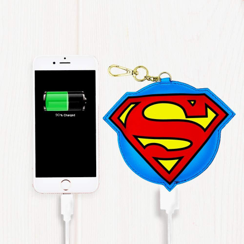 Superman 2200 mAh Soft PVC Power Bank Battery Backup