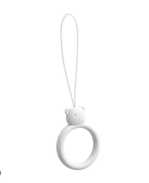 Ring Style Mobile Phone Holder with Lanyard Teddy Design