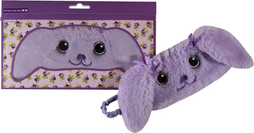 Cute Plush Bunny Sleep Eyemask Purple Bunny Rabbit