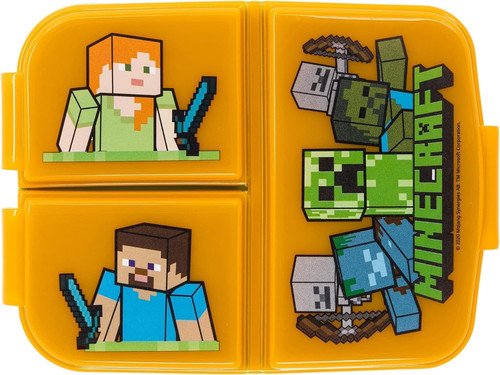 Minecraft 3 Compartment Sandwich Lunch Box