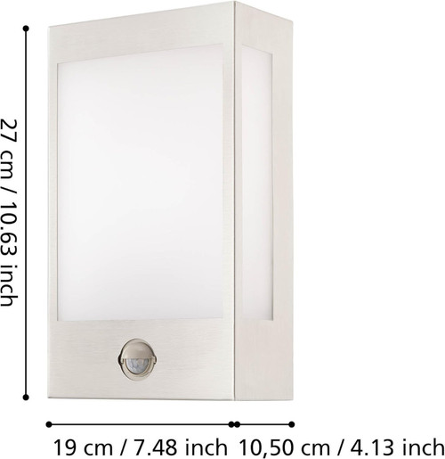 EGLO  LED Stainless Steel Outdoor Wall Light RALORA 1 - 95989