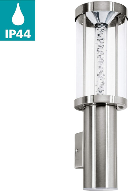 Eglo Stainless Steel Outdoor Wall Light Bubble Effect with Steel GU10-LED 94127