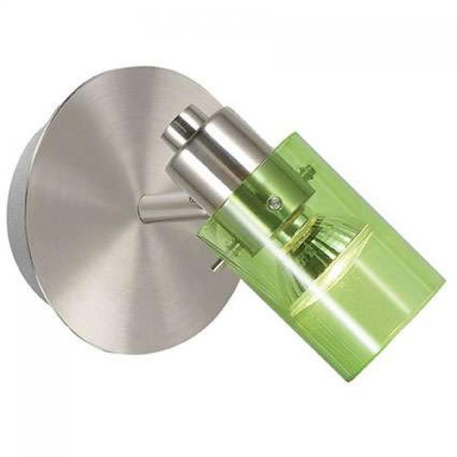 Eglo STOMP Green Glass Wall Lamp with GU 10 Bulb Included