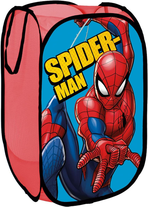 Spiderman Square Pop Up Storage Basket Blue and Red