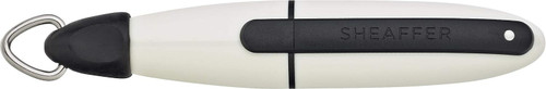 Sheaffer Ion Rollerball Pen Black Ink with Ring Attachment White
