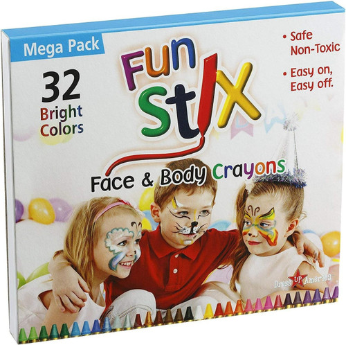 Face Paint Crayon Kit - Safe, Non-Toxic, Face and Body Paint Crayons 32 Pieces Face Paint Crayon Kit - Safe, Non-Toxic, Face and Body Paint Crayons 32 Pieces