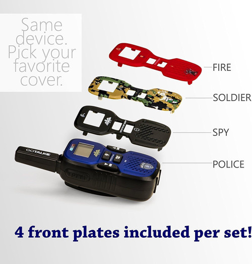 Walkie Talkie-Long Range up to 3.5 Miles (5.6km) 4 Interchangeable Face Plates