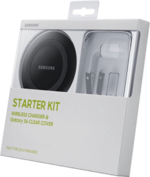 Samsung Galaxy S6 Starter Kit Clear Cover and Wireless Charger Samsung Galaxy S6 Starter Kit Clear Cover and Wireless Charger