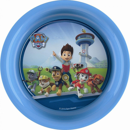 Paw Patrol Blue Plastic Plate