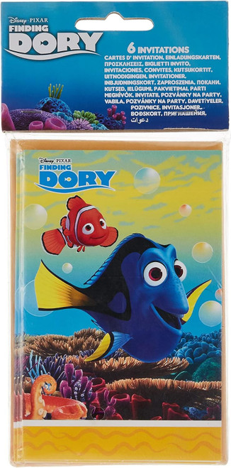 Disney Finding Dory 6 Party Invitations
