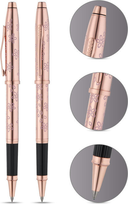 Cross Century II Cherry Blossom Rollerball Pen with Rose Gold Blossom