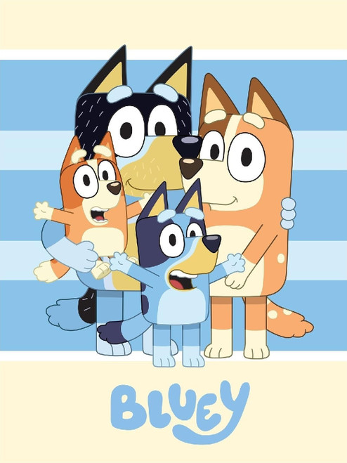 Bluey Polyester Fleece Blanket 100cm (39") X 140cm (58")