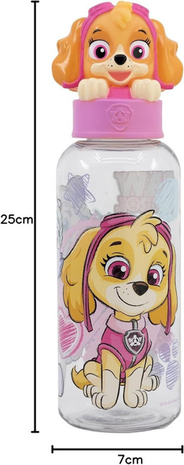 Stor Paw Patrol Large Drinks Bottle with Skye Figurine Top and Everest 560ml