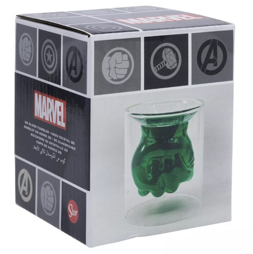 Hulk Inverted Fist Shape Drinking Glass 150ml