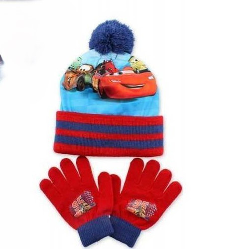 Disney Pixar Cars Bobble Hat and Gloves Set