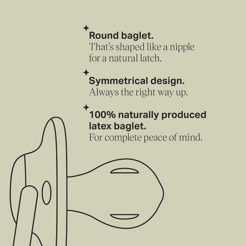 Tommee Tippee Newborn Soothers, 0-2 Months, Muted Colours 6 Pack