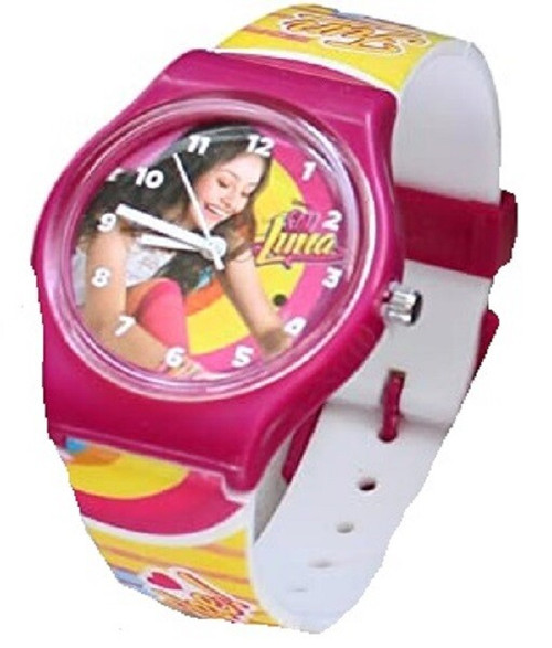 Soy Luna Analogue Watch with Silicon Strap Pink