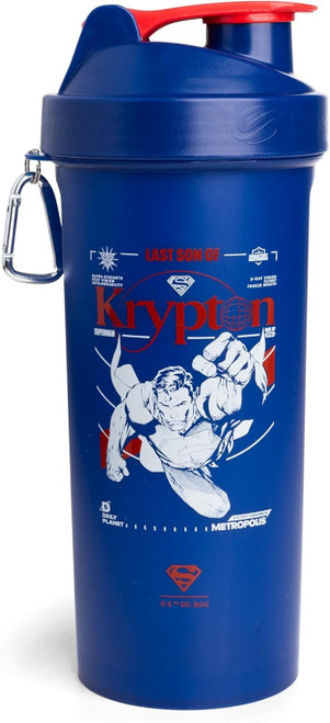 Smartshake 900ml Protein Shaker Bottle Superman, Last Son of Krypton