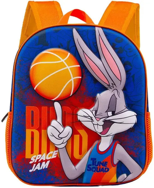 Space Jam 2: A New Legacy Bugs-Small 3D Backpack, Dark Blue