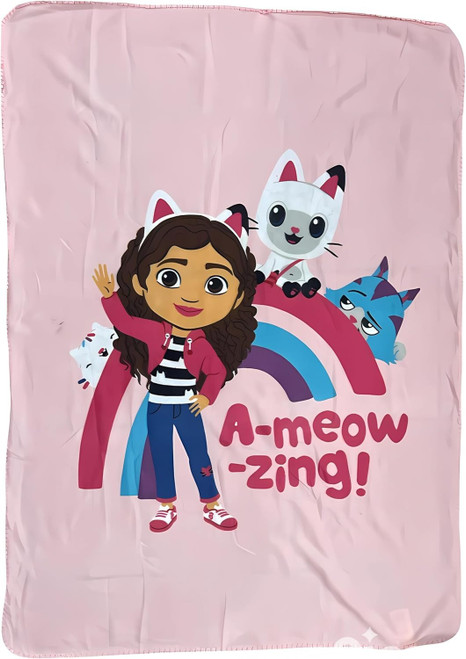 Gabby's Dollhouse Polyester Fleece Blanket 100cm (39") X 140cm (58")