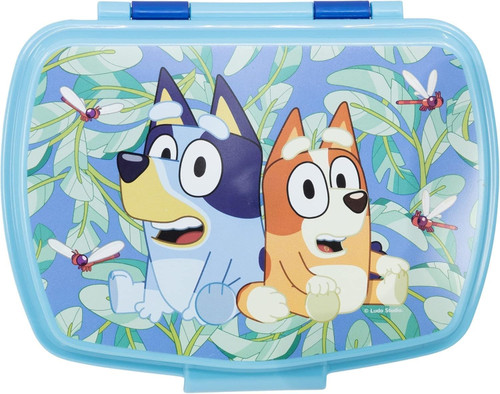 Bluey and Friends Small Sandwich Lunch Box Blue