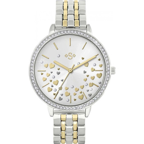 Ladies Silver and Gold Plated Bracelet Watch