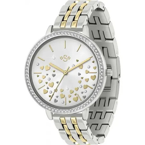 Ladies Silver and Gold Plated Bracelet Watch