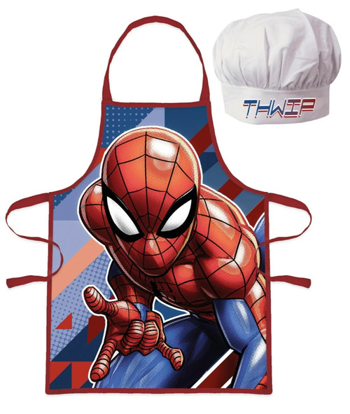 Spiderman Chef Apron and Hat Set