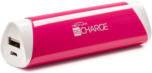 Techlink Recharge 2000mAh Power Bank for Mobile Phones Pink
